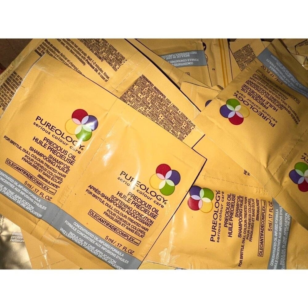 Pureology Precious Oil shampoo and conditioner‎ sample travel